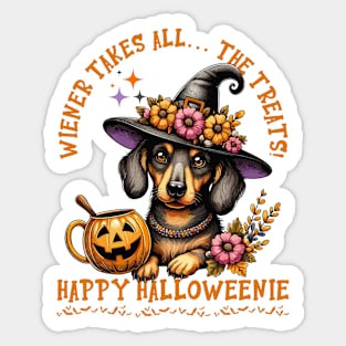 Halloween Dachshund Sticker